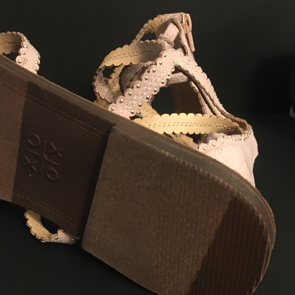 XOXO Sandals with zipper on heal sz 10M - Picture 5 of 6